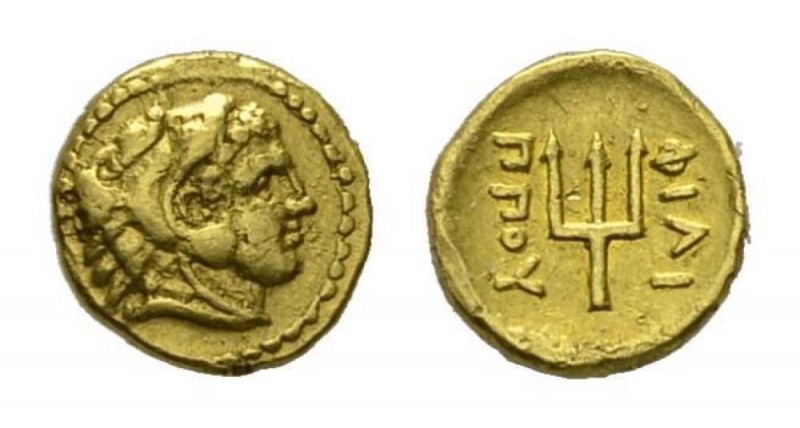 Kingdom of Macedonia. Philip II 359 – 336 1/8 stater, Pella circa 340-320 AV 9mm...