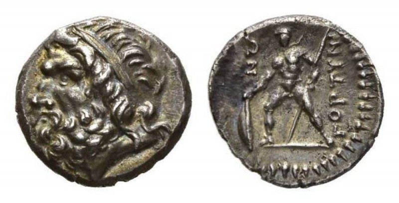 Crete, Gortyna Drachm circa 98-94, AR 17mm, 3.17 g. Diademed head of Zeus left. ...