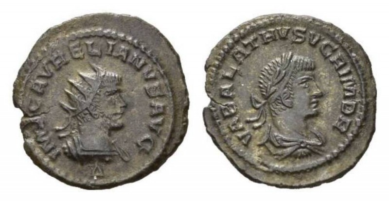 Aurelian and Vabalathus, 270–271 Antoninianus, Antiochia circa 270-271, billon 2...