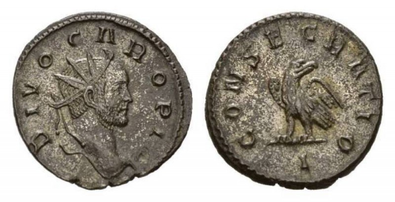 Carus, 282–283 Antoninianus, Lugdunum circa 284, billon 22mm, 3.97 g. DIVO CARO ...