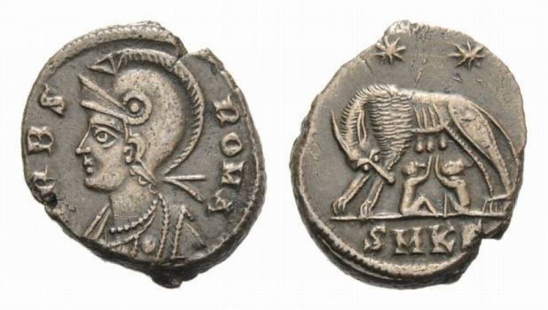 Constantine I, 307–337, Centenionalis, Cyzicus circa 333-334 Æ 18mm, 2.34 g. VRB...