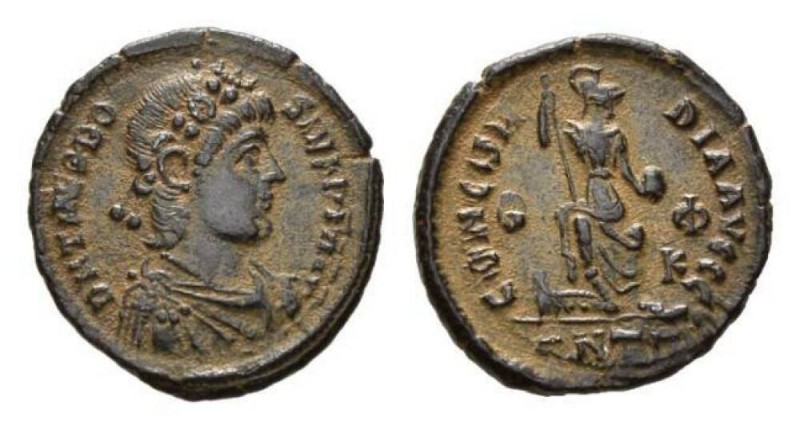 Theodosius I 379–395 Æ3 Constantinople circa 378-383 Æ3 19.5mm, 2.74 g. D N THEO...