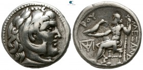 Eastern Europe. Imitations of Alexander III of Macedon  circa 300-200 BC. Tetradrachm AR