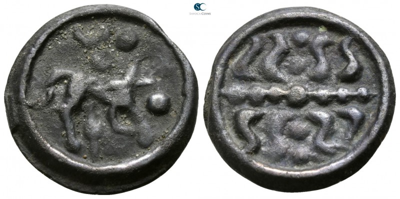 Gaul. Uncertain mint in Northeast (Belgium) 100-50 BC. Nervii
Potin Æ

19mm.,...