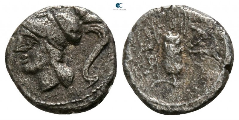 Apulia. Arpi 300 BC. 
Obol AR

7mm., 0,80g.

Helmeted head of Athena left /...