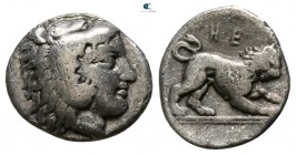 Lucania. Herakleia circa 432-420 BC. Diobol AR