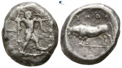Lucania. Poseidonia 470-445 BC. Didrachm AR