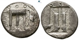 Bruttium. Kroton 530-500 BC. Nomos AR