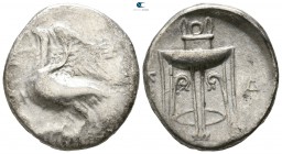 Bruttium. Kroton 350-300 BC. Nomos AR