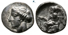 Bruttium. Terina 440-425 BC. Diobol AR