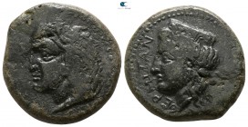 Sicily. Thermai Himerensis circa 400-350 BC. Bronze Æ