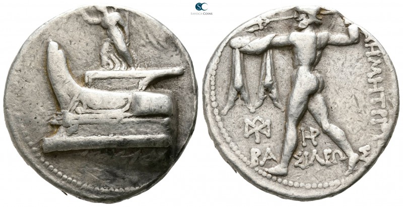 Kings of Macedon. Salamis. Demetrios I Poliorketes 306-283 BC. 
Tetradrachm AR...