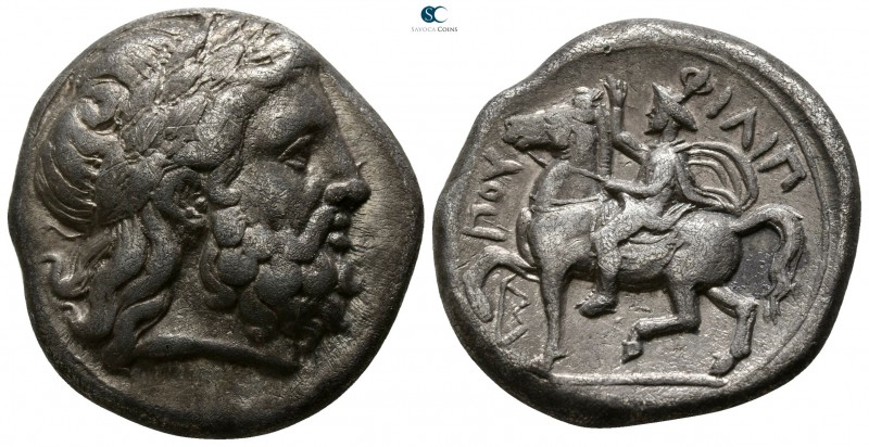Kings of Macedon. Amphipolis. Philip II. 359-336 BC. 355-349/8 BC
Tetradrachm A...