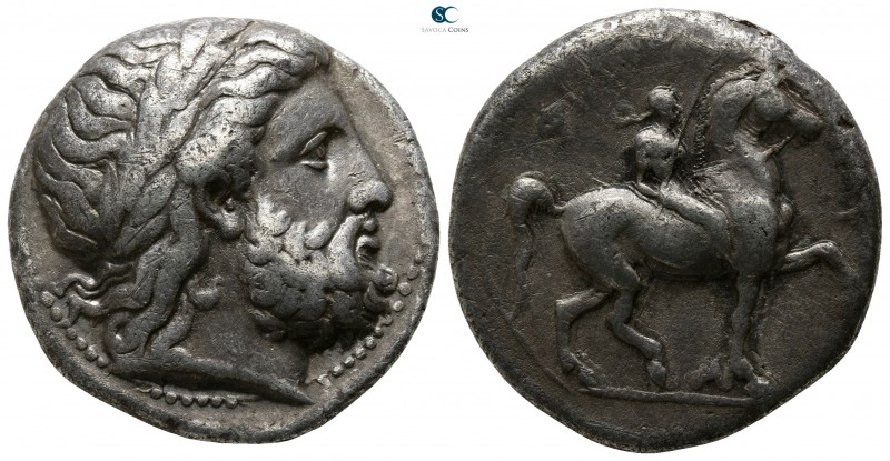 Kings of Macedon. Pella. Philip II. 359-336 BC. 
Tetradrachm AR

23mm., 13,99...
