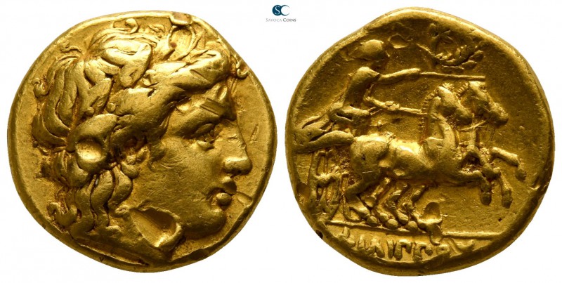 Kings of Macedon. Uncertain mint. Philip II. 359-336 BC. 
Stater AV

16mm., 8...