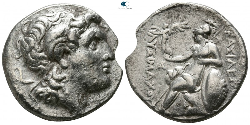 Kings of Thrace. Pella. Lysimachos 305-281 BC. 
Tetradrachm AR

27mm., 15,95g...