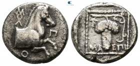 Thrace. Maroneia  398-385 BC. Triobol AR