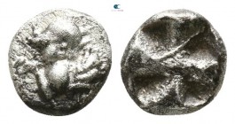 Islands off Thrace. Samothrace 500-475 BC. Hemiobol AR