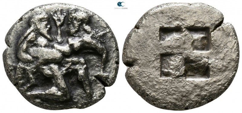 Islands off Thrace. Thasos circa 500-480 BC. 
Stater AR

19mm., 7,76g.

Nud...