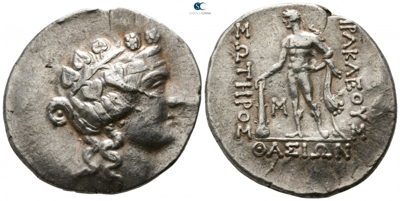 Islands off Thrace. Thasos 146 BC. 
Tetradrachm AR

31mm., 16,71g.

Head of...