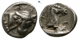 Thessaly. Perrhaiboi circa 462-460 BC. Obol AR