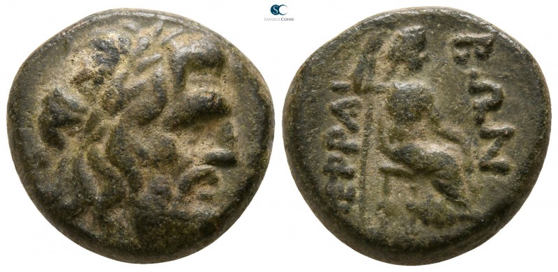 Thessaly. Perrhaiboi circa 200 BC. 
Trichalkon Æ

17mm., 6,97g.

Laureate h...