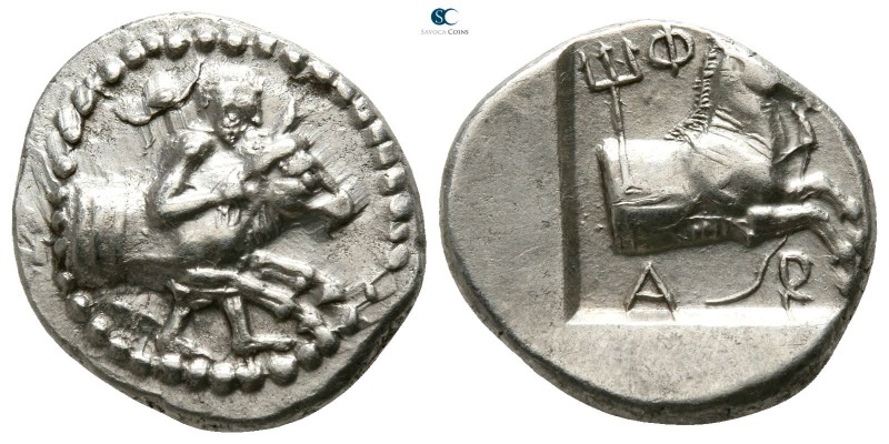 Thessaly. Pharkadon circa 460-440 BC. 
Hemidrachm AR

14mm., 2,98g.

The he...