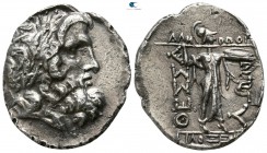 Thessaly. Thessalian League. ΔAMOΘOINOY (Damothoinos) and ΦΙΛΟΞΕΝΙΔΟΥ (Philoxenides) circa 100 BC. Stater AR