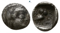 Attica. Athens circa 500-485 BC. Hemiobol AR