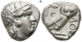 Attica. Athens circa 393-355 BC. Tetradrachm AR