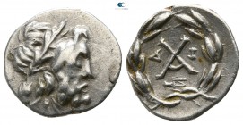 Achaia. Patrae. Achaian League circa 175-168 BC. Triobol-Hemidrachm AR