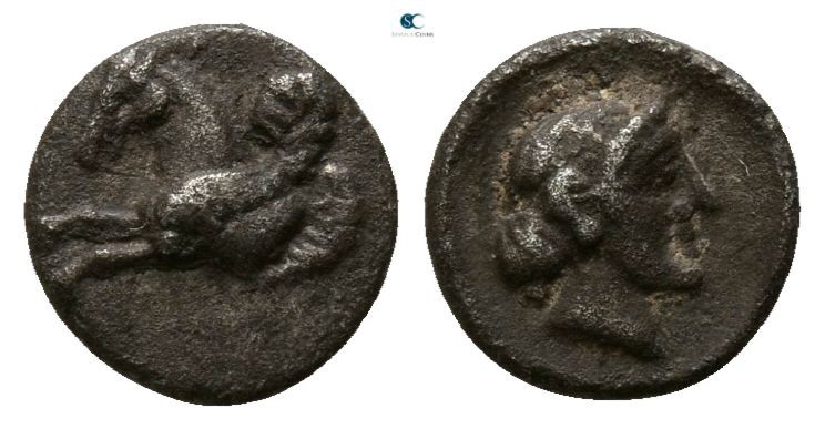 Asia Minor. Uncertain mint circa 300 BC. 
Hemiobol AR

5mm., 0,29g.

Forepa...