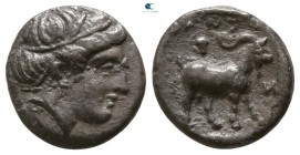 Troas. Antandros circa 400 BC. Diobol AR