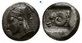 Troas. Kebren circa 500-400 BC. Diobol AR