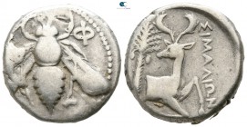 Ionia. Ephesos . ΣΙΜΑΛΙΩΝ (Simalion), magistrate 370-360 BC. Tetradrachm AR