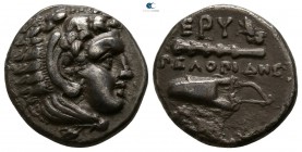 Ionia. Erythrai . ΠΕΛΟΠΙΔΗΣ (Pelopides), magistrate circa 387-300 BC. Drachm AR. Rhodian Standard