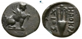 Islands off Ionia. Chios. ΗΡΟΚΡΑΤΗΣ (Herokrates), magistrate circa 84-27 BC. Bronze Æ