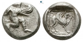Caria. Kaunos  circa 490-470 BC. Trihemiobol AR