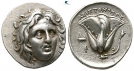 Caria. Rhodos . APIΣTONOMOΣ, magistrate 275-250 BC. Didrachm AR
