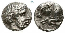 Satraps of Caria. Mylasa. Hekatomnos 392-377 BC. Diobol AR