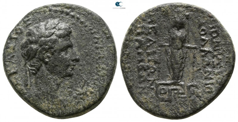 Phrygia. Apameia . Augustus 27 BC-AD 14. ΔΙΟΝΥΣΙΟΣ ΑΠΟΛΛΩΝΙΟΥ, ΜΕΛΙΤΩΝ (Dionysio...