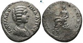 Cappadocia. Caesarea-Eusebeia. Julia Domna, wife of Septimius Severus Dated RY 18 of Severus (AD 210). Tridrachm AR