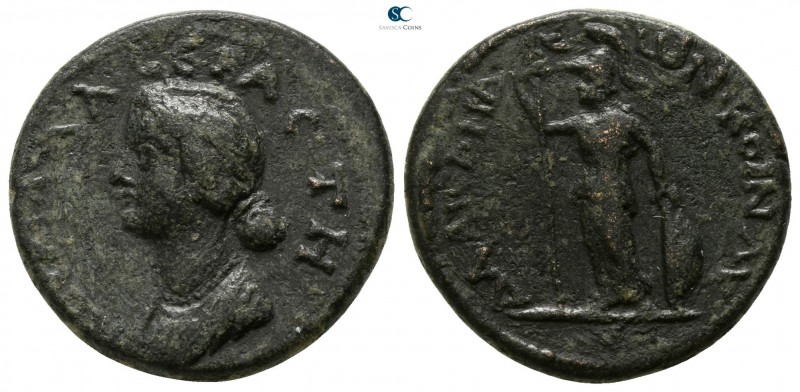 Lykaonia. Dalisandos . Lucilla AD 164-169. 
Bronze Æ

17mm., 5,67g.

ΛΟΥΚΙΛ...