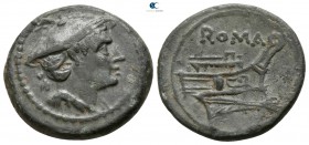 Anonymous 211-208 BC. Rome. Semuncia Æ