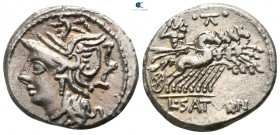 Lucius Appuleius Saturninus 104 BC. Rome. Denarius AR