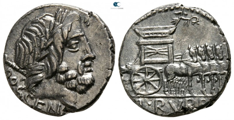 L. Rubrius Dossenus 87 BC. Rome
Denarius AR

15mm., 4,03g.

DOSSEN below, l...