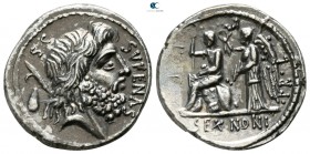 M. Nonius Sufenas. 57 BC. Rome. Denarius AR