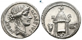 Q. Cassius Longinus 55 BC. Rome. Denarius AR