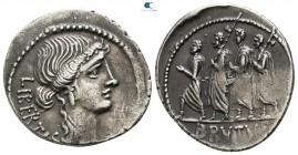M. Junius Brutus 54 BC. Rome. Denarius AR