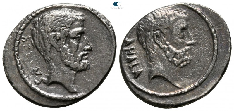 Q. Servilius Caepio (M. Junius) Brutus 54 BC. Rome
Denarius AR

20mm., 3,65g....